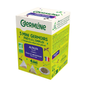 Mini germinatoare cu seminte de alfalfa, bio, 5 bucati x 8g, 40g, Germline                          