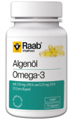 Omega 3 din ulei de alge 1183mg 75 capsule 88.7g Raab                                               