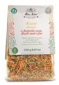 Paste Risoni tricolore cu mazare, linte si naut 250g Pasta Natura                                   