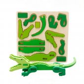 Puzzle 3D Crocodil