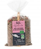 Sare de mare cu piper si boabe de piper roz bio 250g Morel et Le Chantoux                           