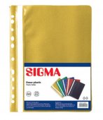 Sigma Dosar A4, Plastic, Galben