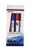 Sigma Permanent Marker-Set de 4 Culori-Negru, Albastru, Rosu, Verde
