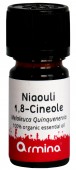 Ulei esential de Niaouli (Melaleuca Quiniquenervia) 1.8 Cineol pur bio 10ml ARMINA                  
