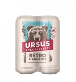 Ursus Nepasteurizata Retro Carpatin Doza 4x0.5L, Alc. 5.3%